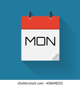 Vector of Day of a Week Calendar Icons , eps10