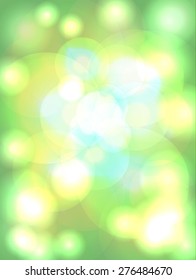 Vector  de focused  green background with sunlight effect.