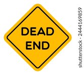 Vector Dead End Road Sign