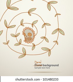 vector  Dead floral background 2