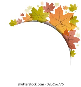  Vector dead leaves, autumn background