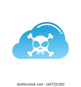 Vector Death Skull Logo Icon Design Template