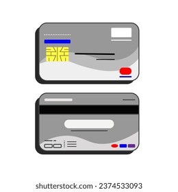 Vektorbankkarten, Kreditkarten, ATM-Karten, die Ihr Geschäftssymbol sein können