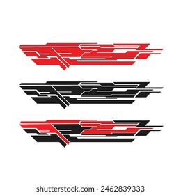 Vector calcomanía coche livery coche cuerpo envoltura de fondo
