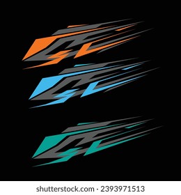vector decal livery car. car body wrap decal