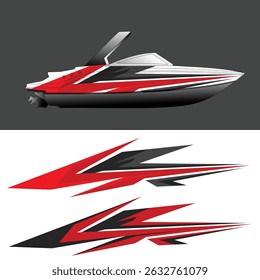 vector decal vinyl background design for ships and yachts

