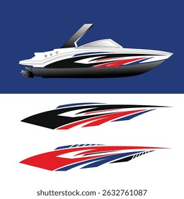 vector decal vinyl background design for ships and yachts
