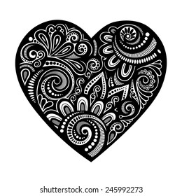 Vector Deco Abstract Heart. Design element