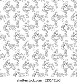 Vector Deco Abstract Lace Pattern. Hand Drawn Element