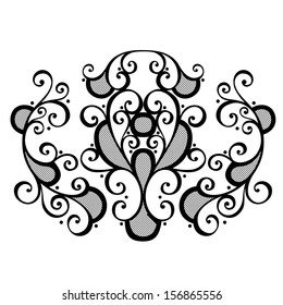 Vector Deco Abstract Symmetric Element. Design elements