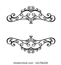 Vector Deco Abstract Symmetric Element. Design elements