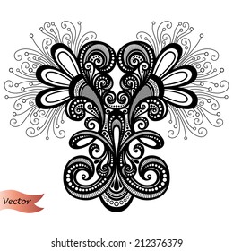 Vector Deco Abstract Symmetric Element. Design elements