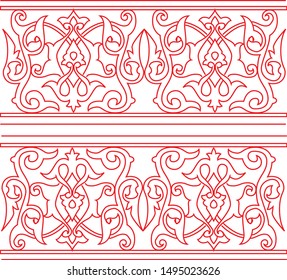 vector decor classic retro ornament line 
