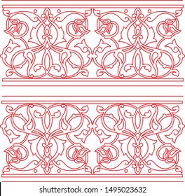vector decor classic retro ornament line 