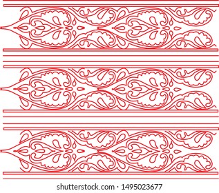 vector decor classic retro ornament line 