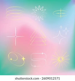 Vector Decoration Aesthetic Shape Editable
