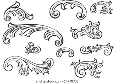 Vector Decoration Elements Stock Vector Royalty Free 14770708 