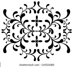 Vector decoration floral design element.