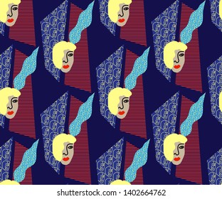 Vector decoration seamless pattern, colorful design, vector illustration