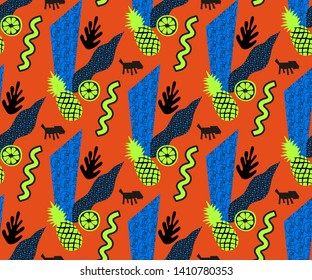 Vector decoration seamless pattern, colorful design, vector illustration