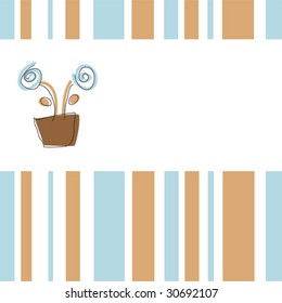 vector decoration with space for text