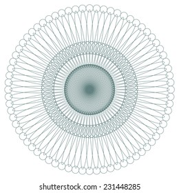 Vector decorative abstract circular pattern