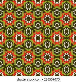 Vector decorative abstract lattice of strips