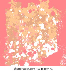 Vector decorative abstract trendy flat style artistic blots and stains seamless pattern background
