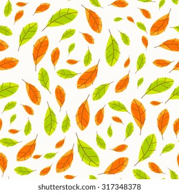 Vector decorative autumn  card design.Autumn typographic. Fall leaf.Autumn sale.Seamless pattern.