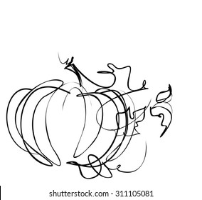 Vector Decorative background with  Halloween pumpkin gift 