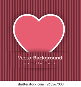 Vector decorative Background with Heart.