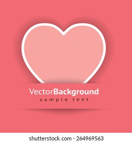 Vector decorative Background with Heart.