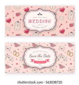 Vector decorative background for sweet romantic design.