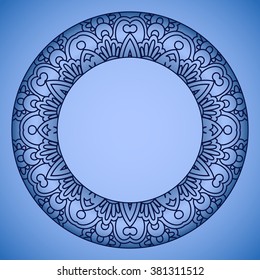 Vector decorative background with vintage pattern for design, print.