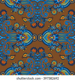Vector decorative background with vintage pattern for design, print, embroidery.