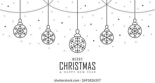 Vetor decorativo Bauble modelo de design de Natal