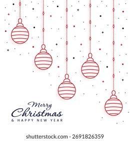 Vector Decorative Bauble Christmas Design Template