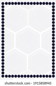 Vector decorative black and white frame for your ideas six walker