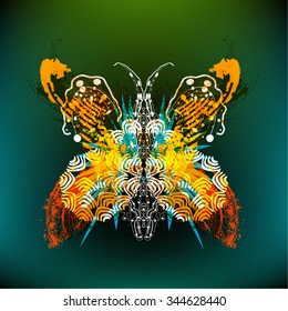 Vector decorative butterfly illustration