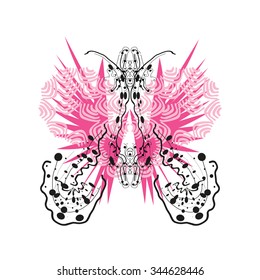 Vector decorative butterfly illustration