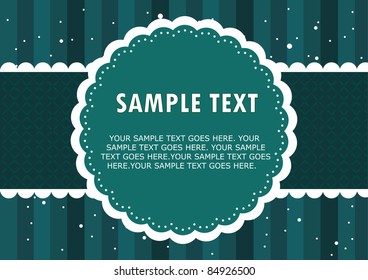 Vector decorative card