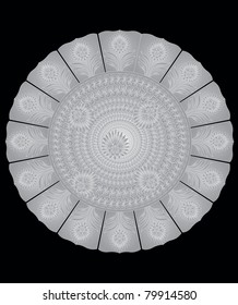 vector decorative Chinese plate
