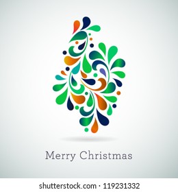 Vector decorative Christmas invitation card.