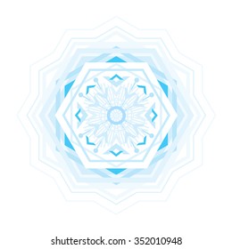 Vector decorative composition in blue scale. It can be used for filling of a background 