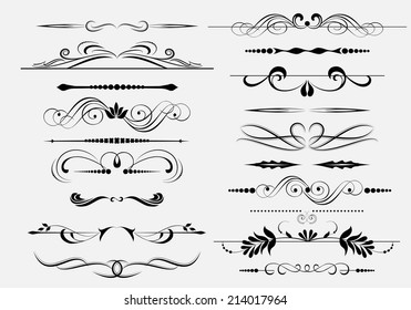 Vector decorative design elements & page decor