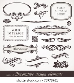 Vector decorative design elements & page decor