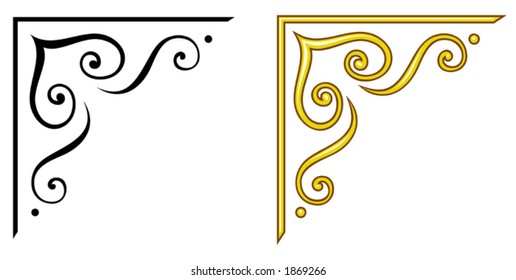 Vector decorative design elements. This is a vector image - you can simply edit colors and shapes.