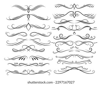 Vector decorative design elements and vintage page decor