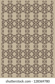 Vector decorative design Vintage background. Vector illustration.