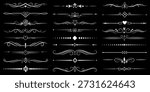 Vector decorative dividers, ornamental frames, elegant line drawings, vintage dividers, floral accents, graphic elements, black vector patterns. Elements for your design